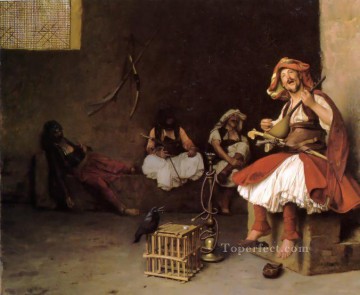 ジャン・レオン・ジェローム Painting - バシバズークがギリシャ・アラビアン・オリエンタリズムを歌う ジャン・レオン・ジェローム